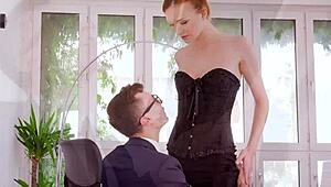 Hey Belle Claire, think you can handle my rod in this office bang?