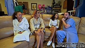 2 nurses get aria nicole off with toys during orgasm research as doctor tampa films