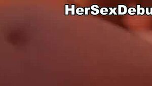 hot girl suffers deep anal and rubs her nub