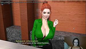 Na Dovolenkovom ostrove časť 3, zrelá milf s veľkými prirodzenými cicami skúma dovolenkové vibrácie plné báb