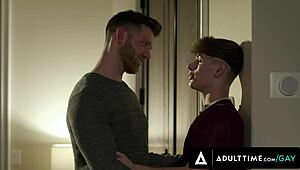 Adult Time story of upset twink Cyrus Stark getting a facial