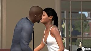 Freaky BBC Targets Curvy Mature in 3D Cartoon for Wild Monster Cock Action. Their Next Conquest Screams Loud.