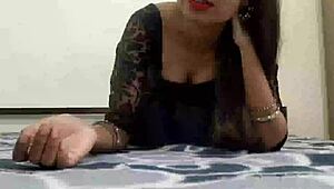 This Hindi couple dives into their first intense anal session with hardcore missionary fucking