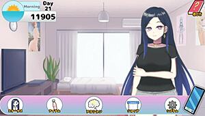 Megu was hungry for some dick in this anime hentai episode 4