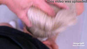 Stiefschwester schleicht schnellen Cum in Slip mit Bruder