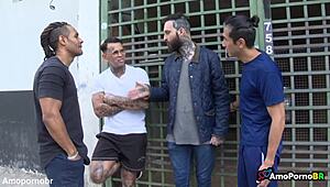 Simple brincadeira turns into friends banging my mature mom, part 1