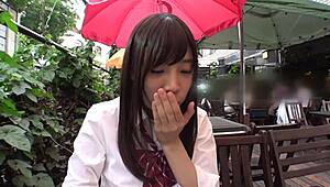 Asian amateur blowjob in Japanese video