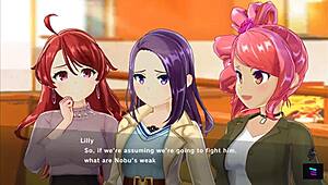 demon king eliza's blonde big tits in hentai magicami