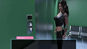 Amateur teen in hardcore BDSM trap shows tiny frame with huge ass and big tits.