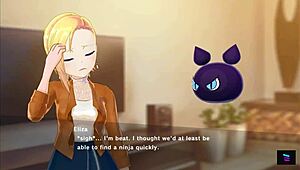 demon king eliza's blonde big tits in hentai magicami