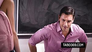 Blonde Teen Slut Kyler Quinn Loses Anal Virginity to Perverted Teacher!