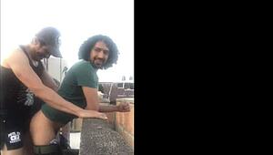 Watch the mexican amateurs on the rooftop.