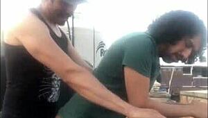 Watch the mexican amateurs on the rooftop.