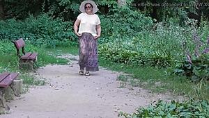 yo, my wife’s rocking a transparent dress flashing in the public park
