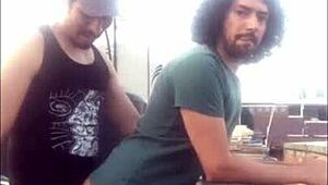Watch the mexican amateurs on the rooftop.