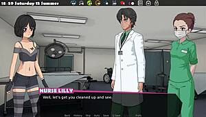 Finishing the game in an anime hentai adventure.