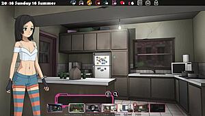 Finishing the game in an anime hentai adventure.