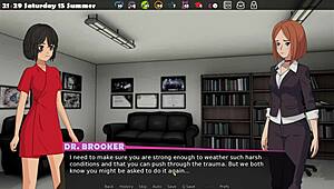 Finishing the game in an anime hentai adventure.