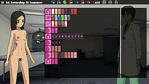 Finishing the game in an anime hentai adventure.