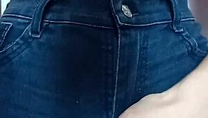 playing with a belt on pussy and spanking hard in intense session