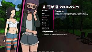 Finishing the game in an anime hentai adventure.