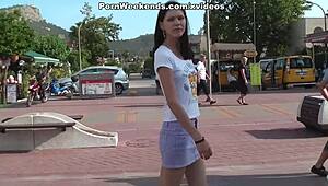 i uh blow his cock on holiday, clothes ripped off quick