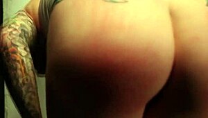 redhead ginger sub bound by dom in femdom bdsm lesbian scene