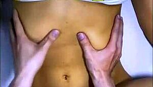 i met my freinds stepmom at the suprmarket, we had beers and thing got hot