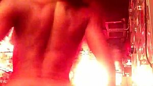 Ebonysweets Strips And Rips Clothes On Webcam