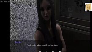 john shows his strength by carrying all three girls