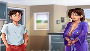 In Summer Time Saga UNC Part 9, the heroine reveals her BIG TITS for a thrilling HANDY session.