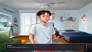 In Summer Time Saga UNC Part 9, the heroine reveals her BIG TITS for a thrilling HANDY session.