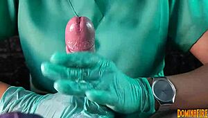 Nurse, will you edge me with latex gloves now?