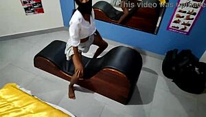 Skinny Brunette Visits Stepfather For Slow Discreet Sex