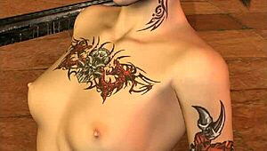 3D Brunette Babe With Pigtails 😘