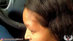 amateurs flashing tits and ass in public car ride with unknown men 😏