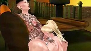 Prostitute rides cowgirl and gives blowjob for cum