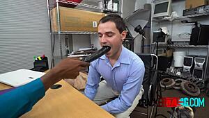 nerdy cracker wants interracial job