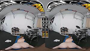 Virtual Porn: Busty Babe Bess Breast Takes Monster Cock in VR!