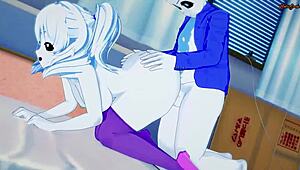 sans and female sans in undertale hentai