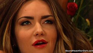 I Can't Stop as Busty Lesbian Mistress Orgasms Watching Slave's Tits