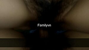 Vietnamese wife excels in intimate husband-wife action