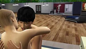 The Sims - Sucking Friend in 3D Cartoon Hentai