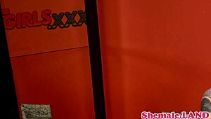 Bathing Solo Shemale Pleasures Herself