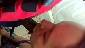 Puerto Rican Sloppy Top Devours Big Black Cock With Intense Passion!