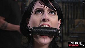 hey busty sub, ride that sybian while bound tight