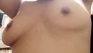 Stepmom Shows Natural Tits and Vagina