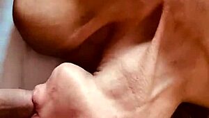 Double Pleasure Awaits With Blowjob And Dildo Deep In Pussy