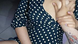 Horny Neighbor Buys New Sex Toy