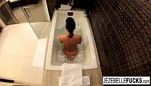 hey, watch jezebelle bond record her steamy bath moment